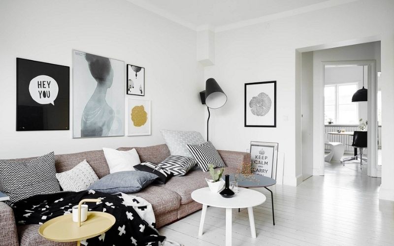 Nhà sơn màu trắng sứ tạo ra không gian liên kết chặt chẽ, phóng khoáng Nhà sơn màu trắng sứ tạo ra không gian liên kết chặt chẽ, phóng khoáng