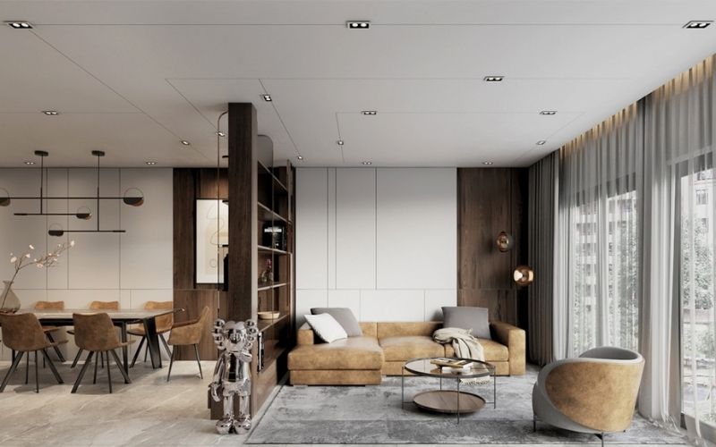 Quá trình thi công trần thạch cao tương đối dễ dàng Quá trình thi công trần thạch cao tương đối dễ dàng