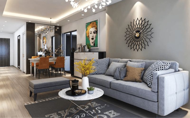 Mẫu sơn phòng khách cho gia chủ mệnh Kim Mẫu sơn phòng khách cho gia chủ mệnh Kim