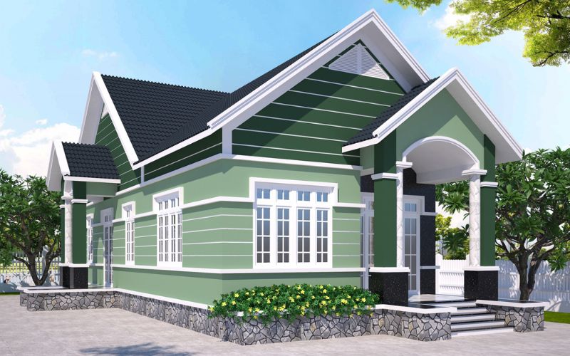 Sơn ngoại thất màu xanh lá đem lại vận khí tốt cho người mệnh Mộc Sơn ngoại thất màu xanh lá đem lại vận khí tốt cho người mệnh Mộc