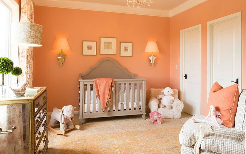 Màu cam sữa mang sự tươi vui cho bé gái Màu cam sữa mang sự tươi vui cho bé gái