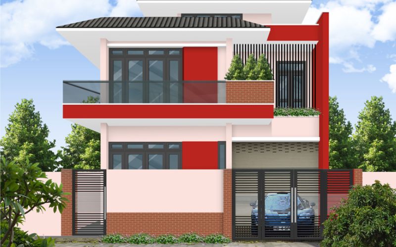 Sơn nhà màu đỏ giúp gia chủ mệnh Thổ cải thiện vận khí Sơn nhà màu đỏ giúp gia chủ mệnh Thổ cải thiện vận khí