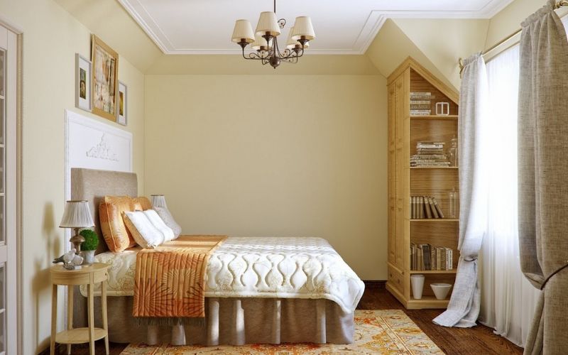 Ánh nắng tự nhiên giúp phòng ngủ màu vàng kem thêm ấm áp cho bé gái Ánh nắng tự nhiên giúp phòng ngủ màu vàng kem thêm ấm áp cho bé gái