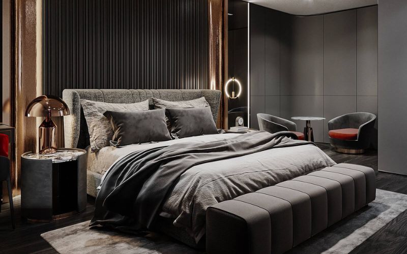 Màu xám ở phòng ngủ mang đến sự thịnh vượng cho người mệnh Thủy Màu xám ở phòng ngủ mang đến sự thịnh vượng cho người mệnh Thủy