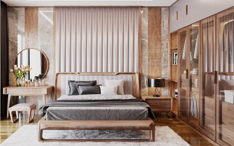 Màu nâu đất của chất liệu gỗ rất phù hợp với gia chủ mệnh Kim Màu nâu đất của chất liệu gỗ rất phù hợp với gia chủ mệnh Kim