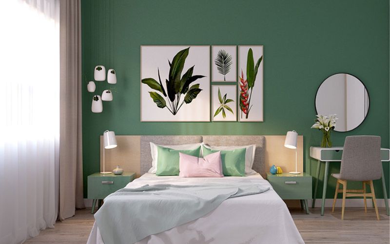 Sơn phòng ngủ gam màu trầm vừa nổi bật nội thất vừa tạo không gian yên tĩnh Sơn phòng ngủ gam màu trầm vừa nổi bật nội thất vừa tạo không gian yên tĩnh