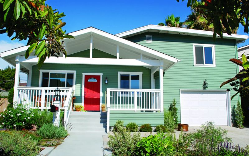 Mẫu sơn mặt tiền ngôi nhà cho gia chủ mệnh Mộc Mẫu sơn mặt tiền ngôi nhà cho gia chủ mệnh Mộc