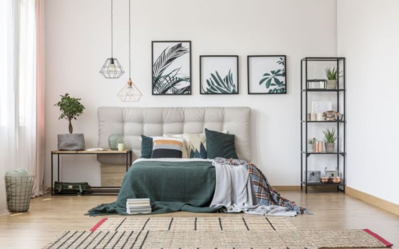 Gia chủ mệnh Thủy nên kết hợp nội thất màu xanh ở phòng ngủ Gia chủ mệnh Thủy nên kết hợp nội thất màu xanh ở phòng ngủ