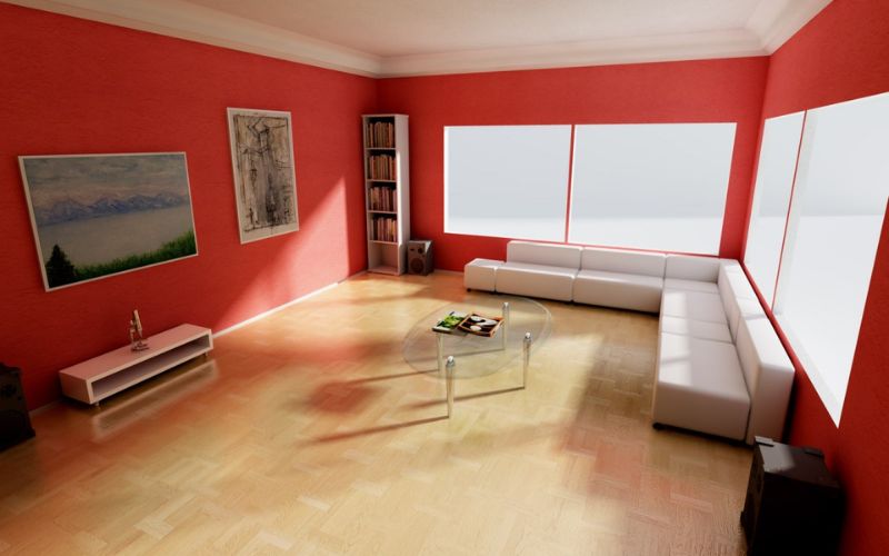 Mẫu phòng khách màu đỏ nổi bật cho gia chủ mệnh Hỏa Mẫu phòng khách màu đỏ nổi bật cho gia chủ mệnh Hỏa