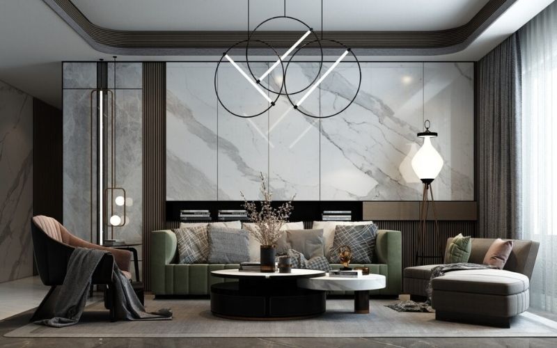 Một số ưu điểm của trần thạch cao phòng khách Một số ưu điểm của trần thạch cao phòng khách