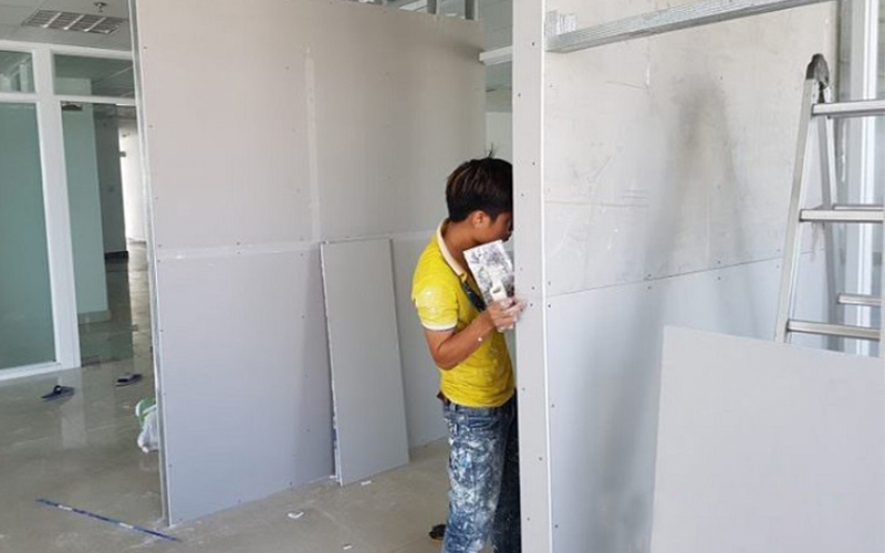 Công ty thi công vách ngăn thạch cao 2 mặt & 1 mặt giá rẻ