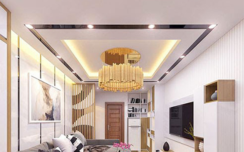 Mẫu trần thạch cao cho phòng khách đẹp