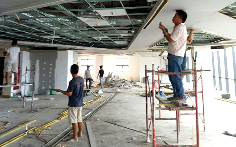 Tiêu chuẩn phá dỡ trần vách thạch cao