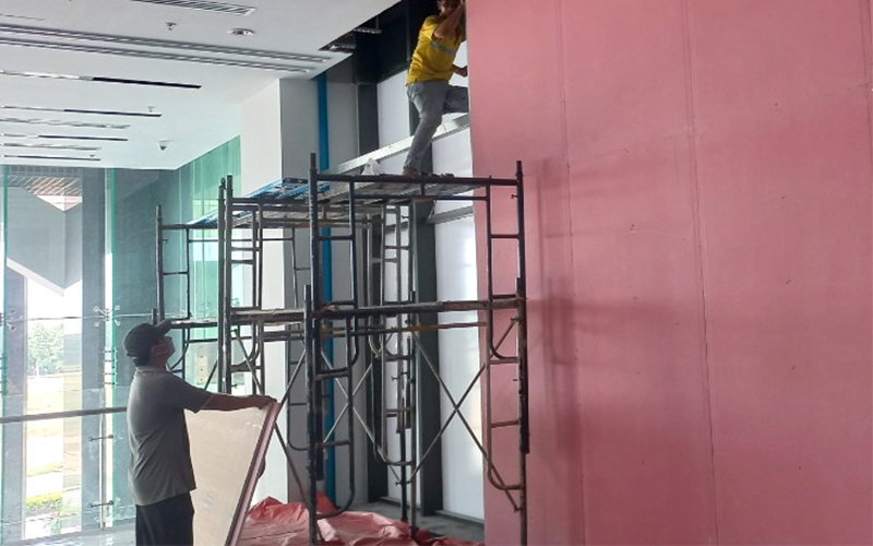 Hồ Gia - Đơn vị thi công vách thạch cao chống cháy chuyên nghiệp
