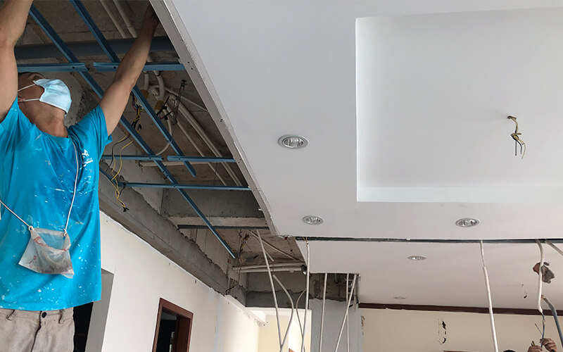 Ưu điểm của thợ làm trần thạch cao của Hồ Gia