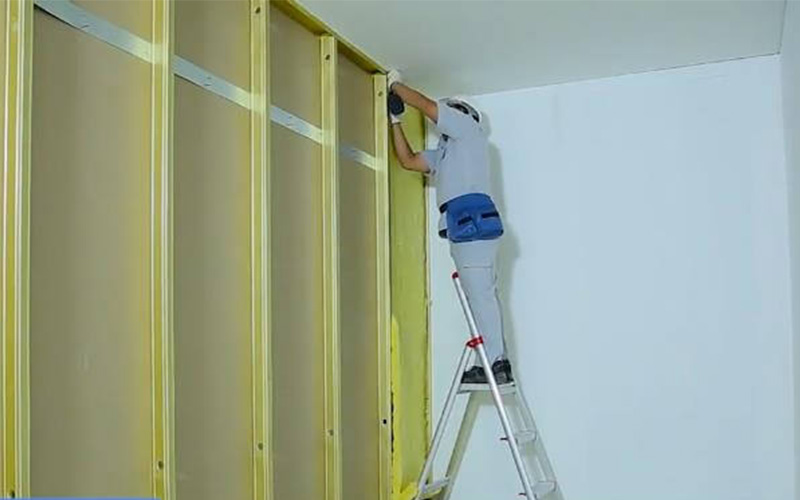 Thi công trần thạch cao 1 mặt