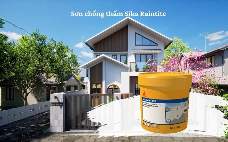Dòng sơn chống thấm ngoài trời Sika Raintite