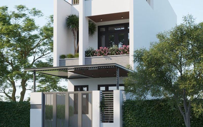 Cải tạo mặt tiền nhà ống 30m2 có thêm ban công giúp ngôi nhà thoáng đãng hơn