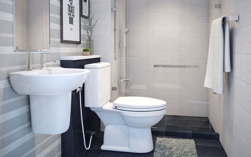 Mẫu phòng tắm nhà ống đơn giản