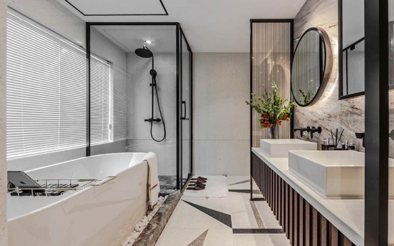 Thay thế và bổ sung nội thất giúp phòng tắm trở nên hiện đại, tính thẩm mỹ cao