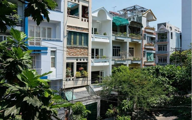 Chú ý không gian xung quanh khi phối màu sơn nhà ống