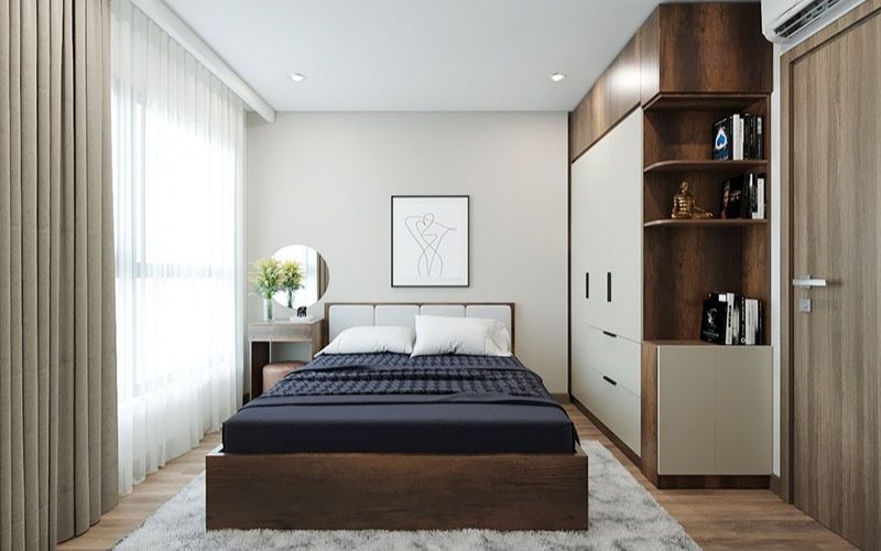 Không lắp quá nhiều gương và không đặt gương đối diện giường