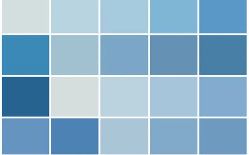 Bảng màu sơn xanh nước biển hợp gia chủ mệnh Thủy và Mộc Bảng màu sơn xanh nước biển hợp gia chủ mệnh Thủy và Mộc