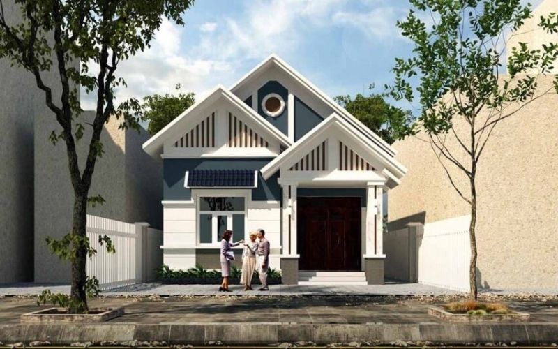 Là gam màu trung tính nêu phối màu trắng sẽ tôn lên vẻ đẹp thiết kế nhà ống
