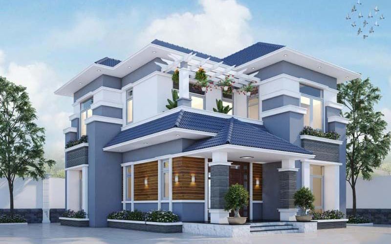 Sơn màu xanh ghi mang đến sự sang trọng