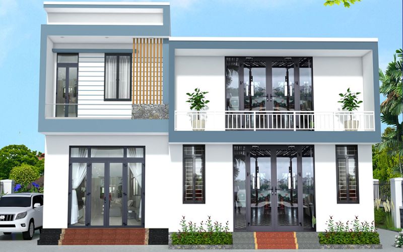 Màu xám xanh có thể làm điểm nhấn độc đáo cho các thiết kế
