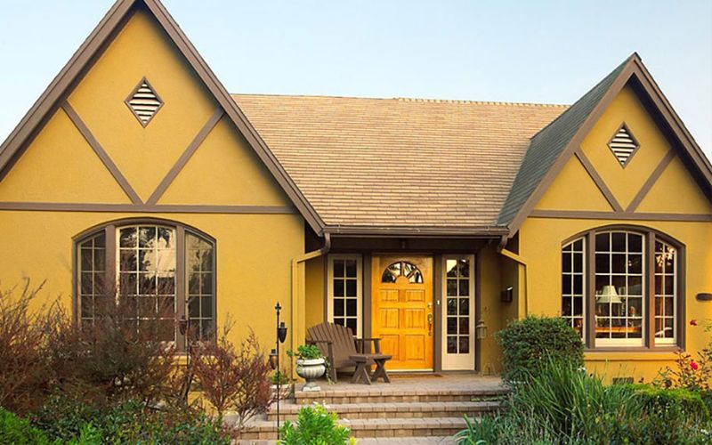 Mẫu sơn ngoại thất màu vàng đồng Mẫu sơn ngoại thất màu vàng đồng