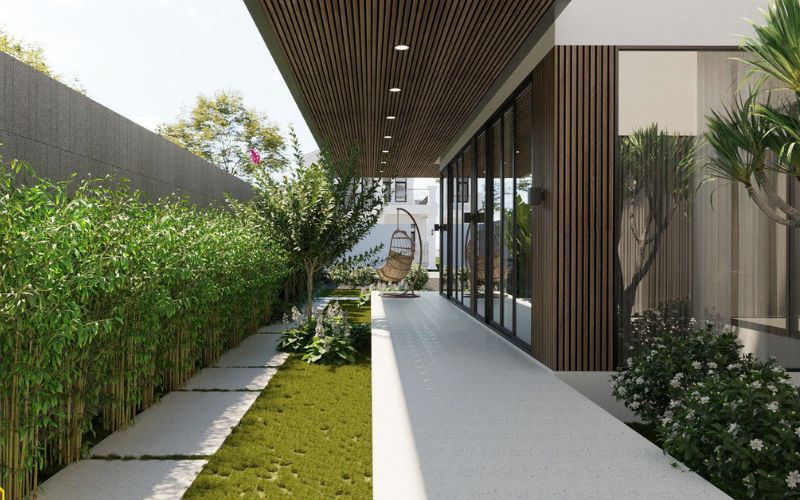 Phong cách thiết kế sân vườn đơn giản, tinh tế kiểu Nhật