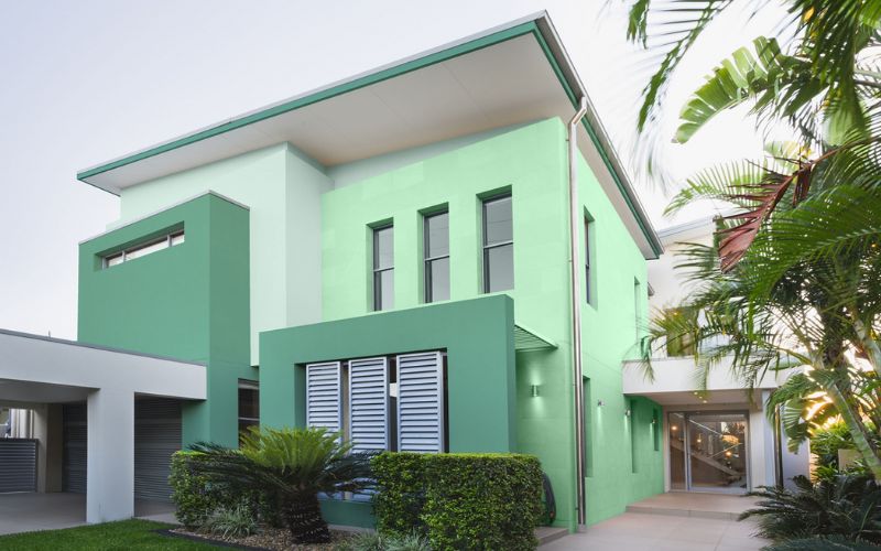 Vì sao nên sơn nhà màu xanh ngọc