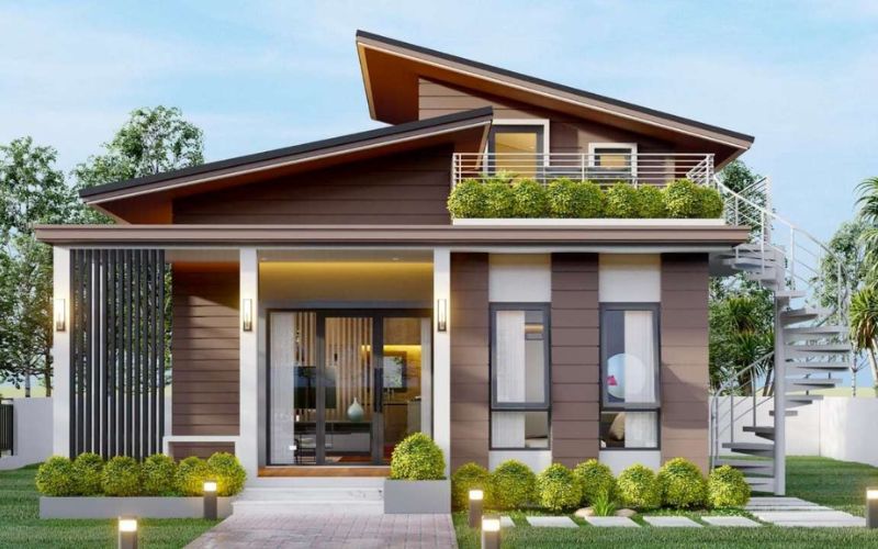 Sơn nhà màu nâu đất mang ý nghĩa về văn hóa tâm linh tích cực