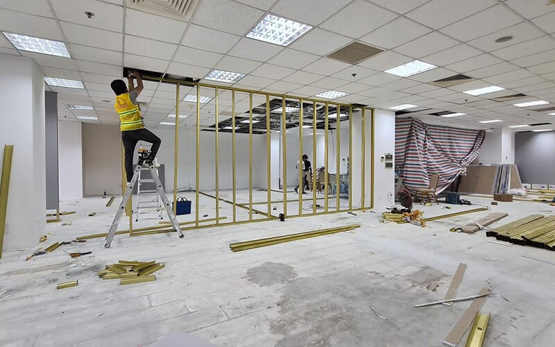 Các hạng mục thi công sửa chữa văn phòng