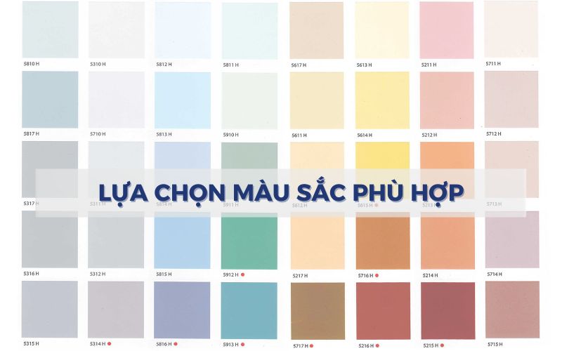 Chọn đúng màu sắc phù hợp cho không gian