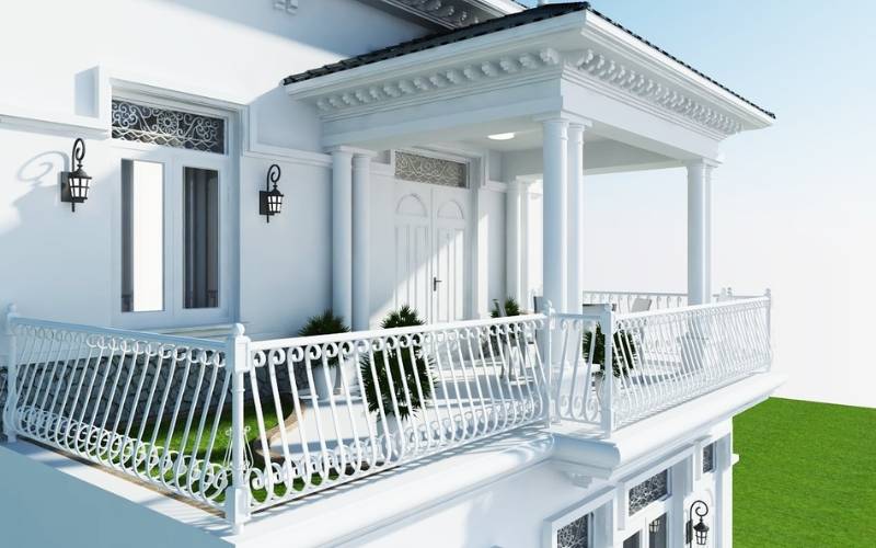Biện pháp thi công lan can sắt uốn nghệ thuật cho công trình cổ điển