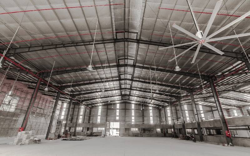 Thi công mái tôn nhà xưởng