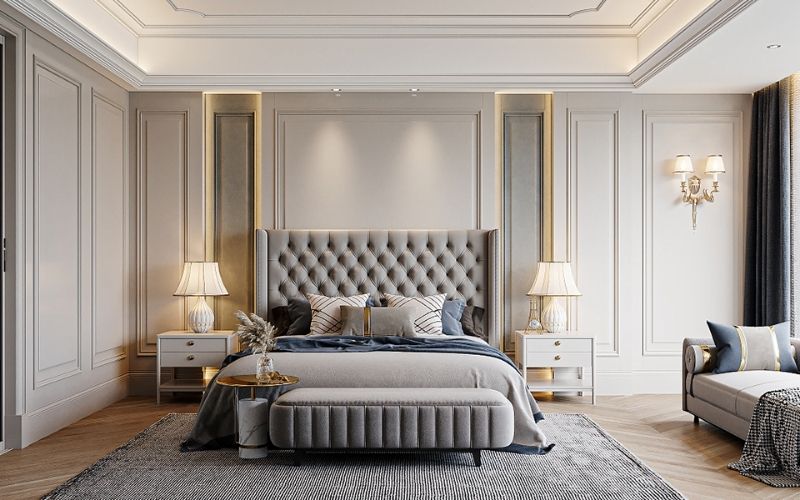 mẫu trần thạch cao phòng ngủ vợ chồng