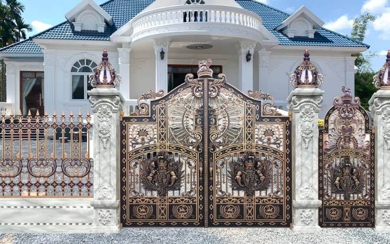 Cửa sắt được thiết kế dựa trên bản vẽ chi tiết