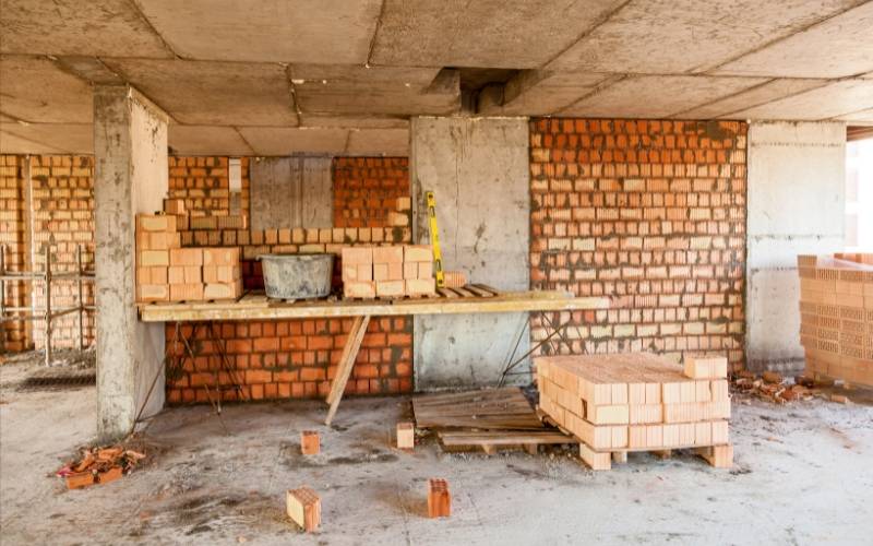 Loại tường cũng quyết định đến tổng chi phí xây tô của dự án