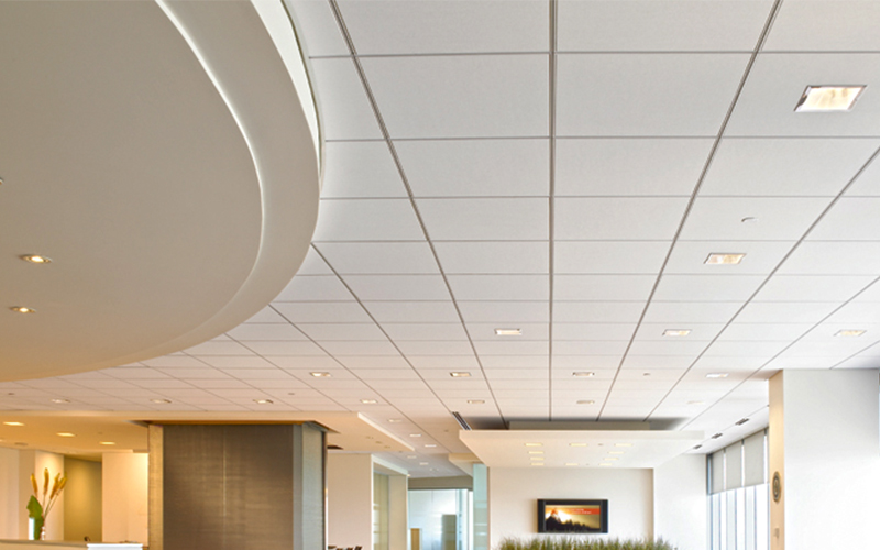 Mẫu trần thạch cao thả 600x600 hiện đại